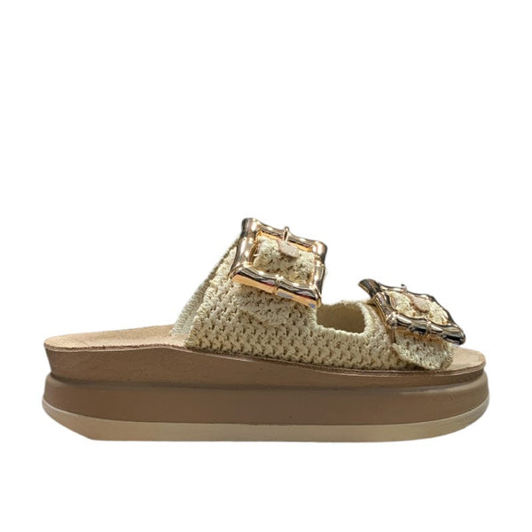 Πλατφόρμες FANTASY SANDALS S1111 ΠΛΑΤΦΟΡΜΕΣ ΜΠΕΖ / 36