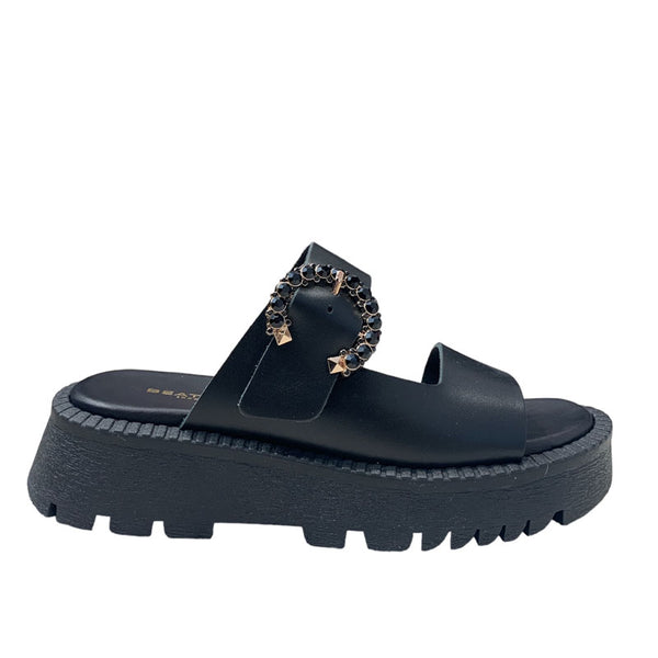 FLATFORMS MARA COLECTION B-345 ΣΑΝΔΑΛΙΑ/FLATFORMS ΜΑΥΡΟ / 36