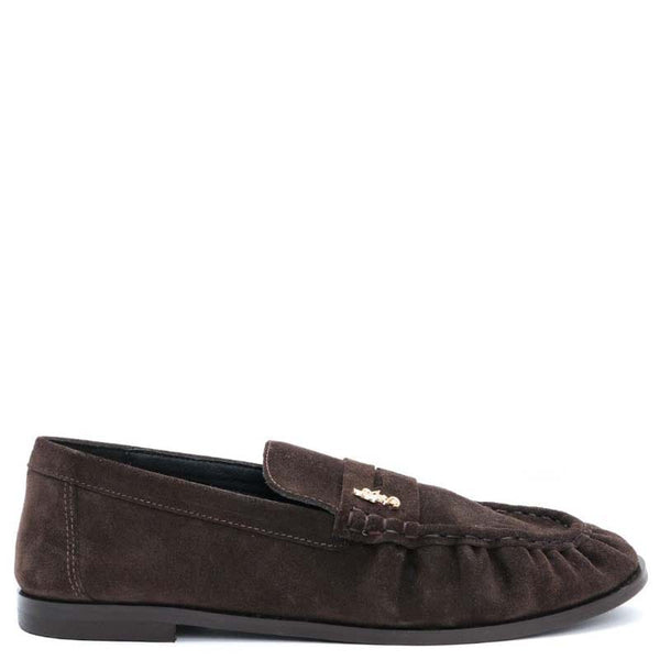 Loafers IRIS PLISSE LOAFERS ΚΑΦΕ / 36