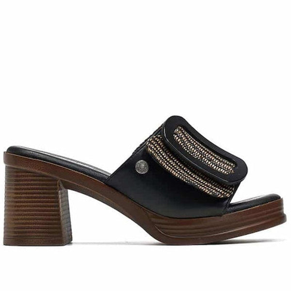 Mules REFRESH 172522 MULES ΜΑΥΡΟ / 36